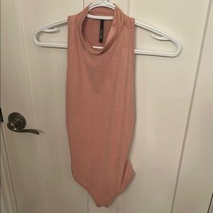 Tic Toc Sexy Pink Fitted Sleeveless Bodysuit, size S